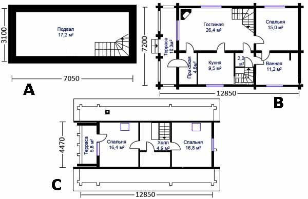 Проекты домов с цокольным этажом: как со вкусом обустроить подвальное помещение