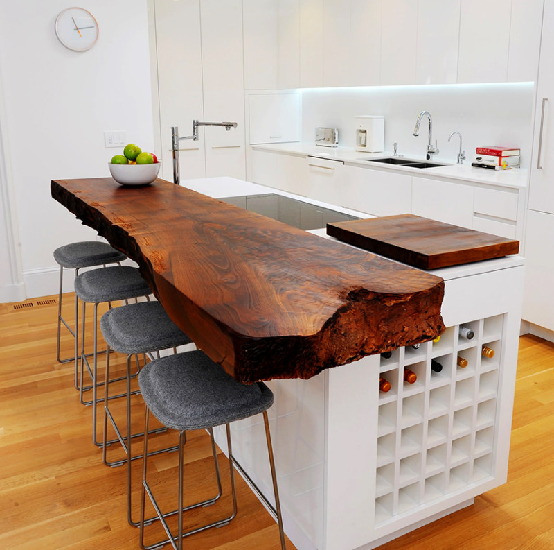 Барный стол для кухни: идеальное совмещение рабочей и обеденной зоны