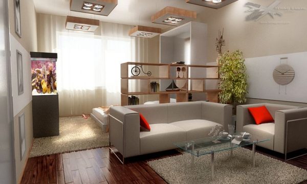Гостиная и спальня в одной комнате: идеи оформления комфортного пространства