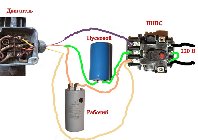 Как подключить трехфазный электродвигатель в сеть 220 В своими силами: подробная схема
