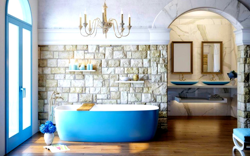 Цветные акриловые ванны: оригинальные изделия для стильной ванной комнаты