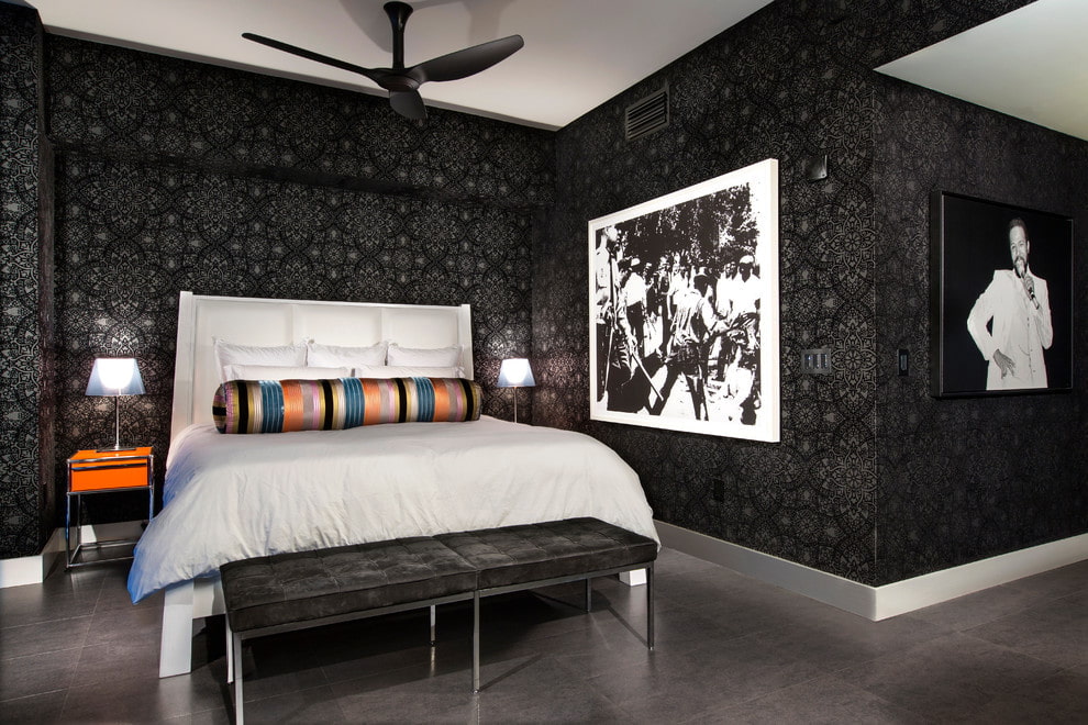 Черные обои: 108 фото лучших сочетаний для комнат и помещений