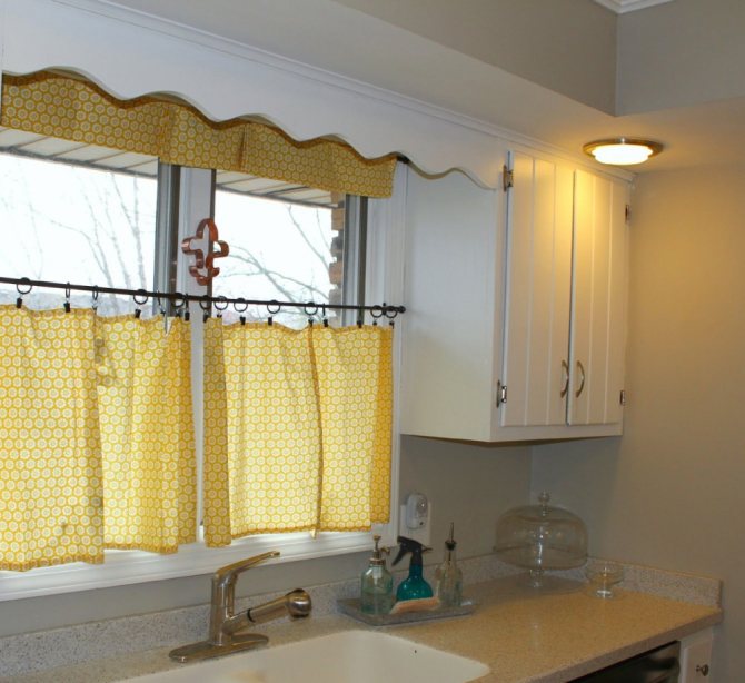 Короткие занавески на кухню: лаконичный и практичный способ декорирования оконного проема